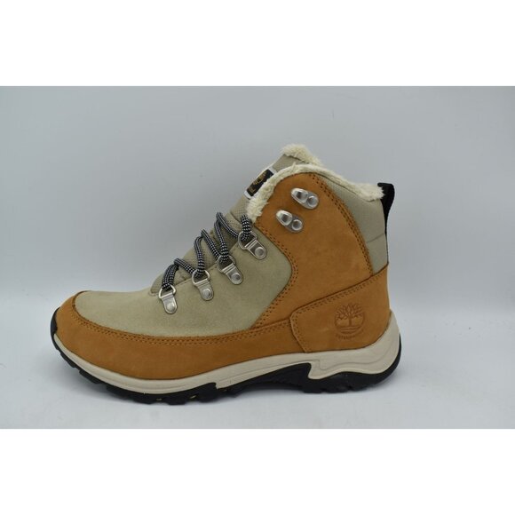 Timberland Women 9 Mt. Maddsen Mid Wheat Nubuck Waterproof Lined Hiking Boots - Picture 8 of 13